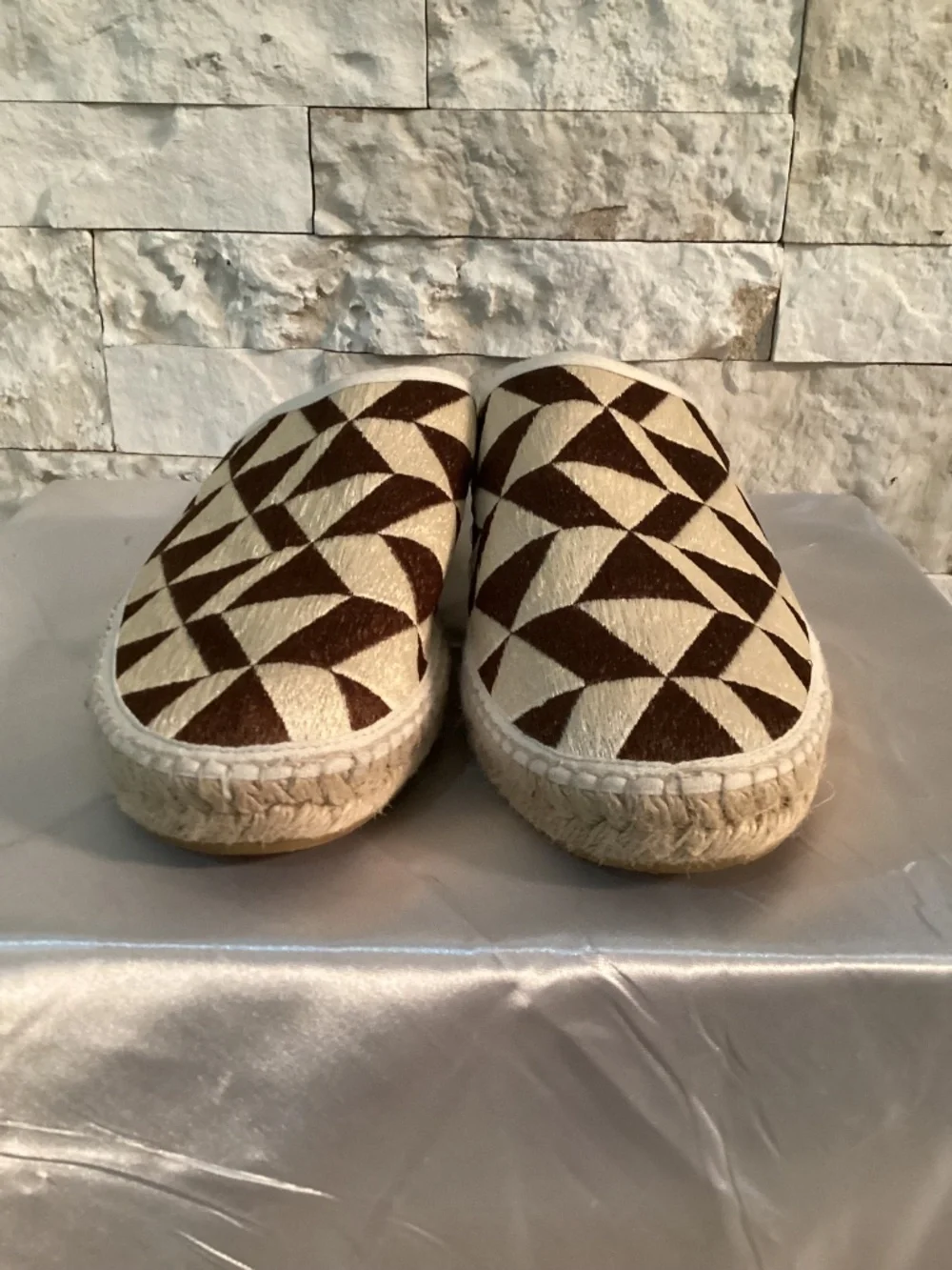 Todd Snyder x Guanabana Geometric Woven Mule Espadrilles Men’s Size 12 EU 45